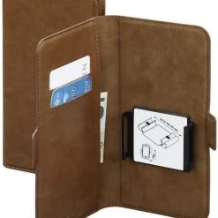 Hama Booklet Smart Move Braun Größe XXL (5,2 - 5,8")