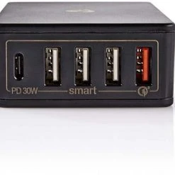 Nedis WCPD30W120BK Netzladegerät (3A) Schwarz