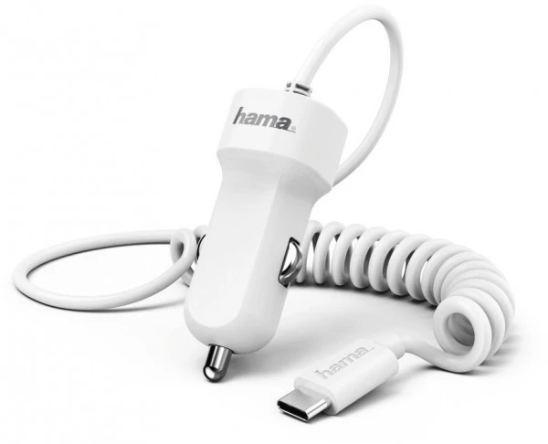 Hama Kfz-Ladegerät USB Type-C (3A) Weiß 2 Hama Kfz-Ladegerät USB Type-C (3A) Weiß – Bild 2