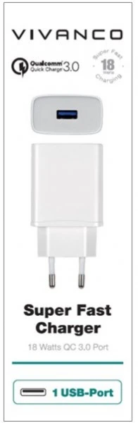 Vivanco USB Schnellladegerät (18W) Weiß 3 Vivanco USB Schnellladegerät (18W) Weiß – Bild 3