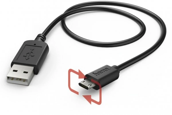 Hama Lade-Sync-Kabel Micro-USB Schwarz 3 Hama Lade-Sync-Kabel Micro-USB Schwarz – Bild 3