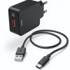 Hama Ladeset USB Type-C QC 3.0 (3A) Schwarz