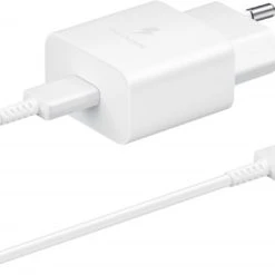 Samsung Schnellladeadapter USB Type-C (15W) Mit Datenkabel Weiß