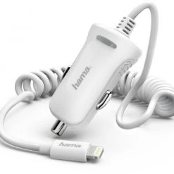 Hama Lightning Kfz-Ladegerät Weiß