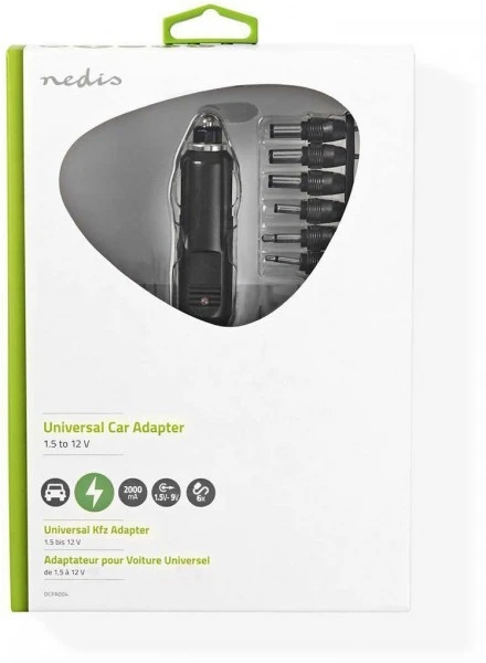 Nedis DCPA004 DC-Universalnetzteil (2,0A) Schwarz 3 Nedis DCPA004 DC-Universalnetzteil (2,0A) Schwarz – Bild 3