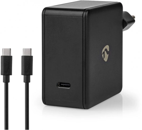 Nedis WCPD65W100BK Netzladegerät Schwarz 1 Nedis WCPD65W100BK Netzladegerät Schwarz