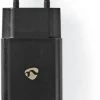 Nedis WCHAM213ABK Netzladegerät 2,1 A Inkl. Micro-USB Kabel Schwarz