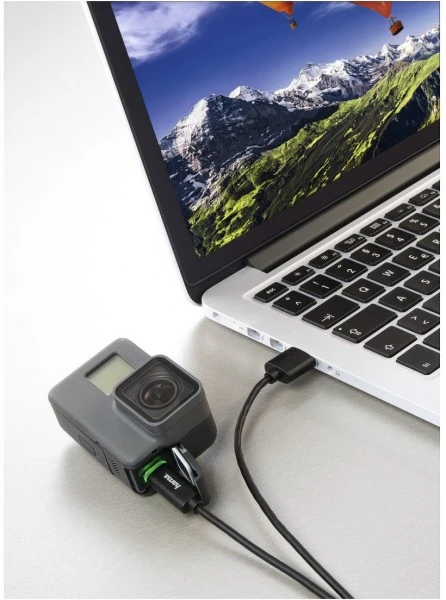 Hama USB-Type-C-Kabel (1m) Mit LED Schwarz 2 Hama USB-Type-C-Kabel (1m) Mit LED Schwarz – Bild 2