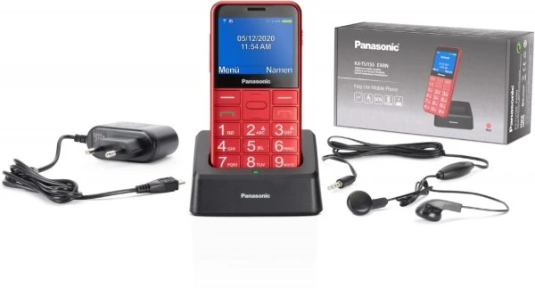 Panasonic KX-TU155 Seniorenhandy Rot 5 Panasonic KX-TU155 Seniorenhandy Rot – Bild 5