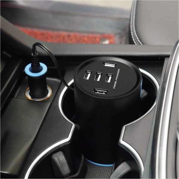RealPower Car Charger Tube 5 Schwarz 3 RealPower Car Charger Tube 5 Schwarz – Bild 3