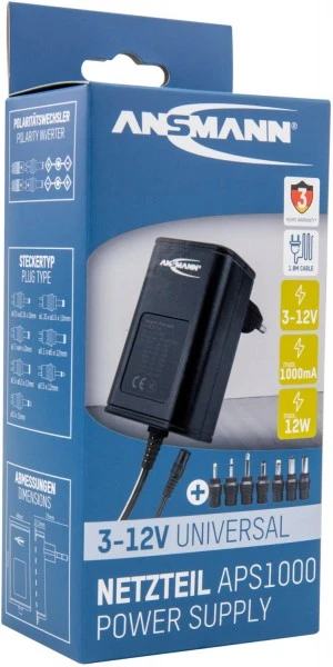 Ansmann APS 1000 Universal-Netzteil Schwarz 3 Ansmann APS 1000 Universal-Netzteil Schwarz – Bild 3