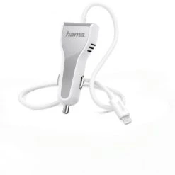 Hama Lightning Kfz-Ladegerät (30W) Weiss
