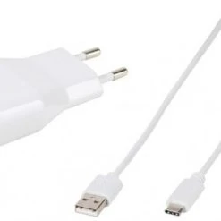 Vivanco TCVVUSBC24A_W USB-Ladegerät Mit USB-C Kabel (1,2m) Weiß