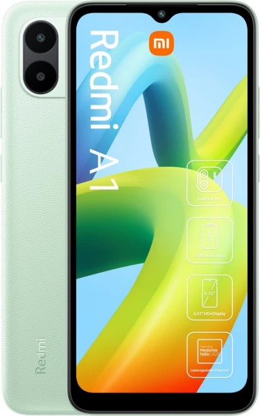 Xiaomi Redmi A1 (2GB+32GB) Smartphone Light Green 1 Xiaomi Redmi A1 (2GB+32GB) Smartphone Light Green
