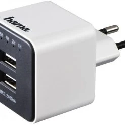 Hama USB-Ladegerät 2-fach Weiss
