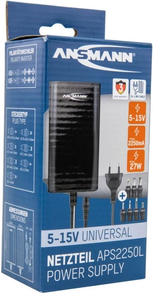 Ansmann APS 2250L Universal-Netzteil Schwarz 5 Ansmann APS 2250L Universal-Netzteil Schwarz – Bild 5
