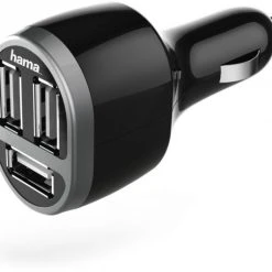 Hama Kfz-Ladegerät 3-fach USB Schwarz