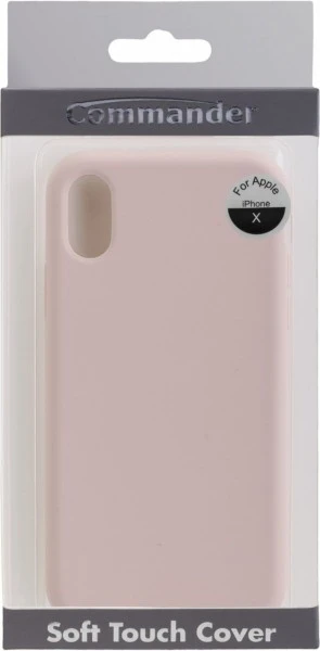 Commander Back Cover Soft Touch Für IPhone X Rose 2 Commander Back Cover Soft Touch Für IPhone X Rose – Bild 2