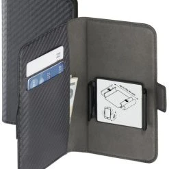 Hama Booklet Smart Move Carbon Gr. XXL Grau 5,2 - 5,8"