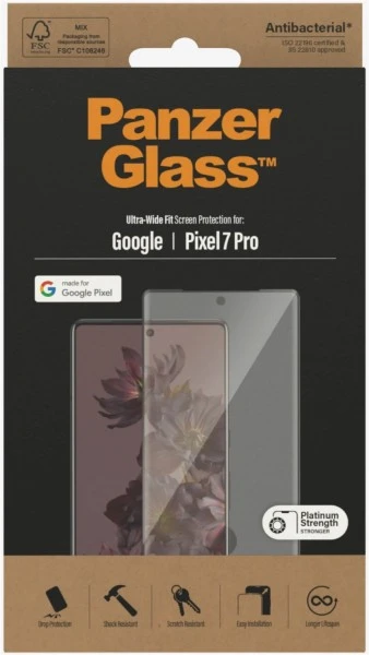PanzerGlass Displayschutz E2E Curved Antibak Für Google Pixel 7 Pro Schwarz 2 PanzerGlass Displayschutz E2E Curved Antibak Für Google Pixel 7 Pro Schwarz – Bild 2