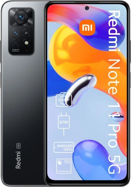 Xiaomi Redmi Note 11 Pro 5G (6GB+128GB) Smartphone Graphite Gray 1 Xiaomi Redmi Note 11 Pro 5G (6GB+128GB) Smartphone Graphite Gray