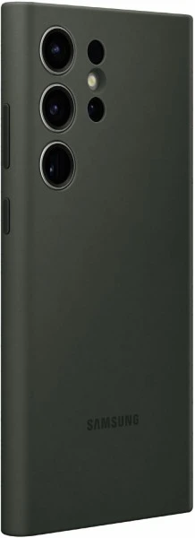 Samsung Silicone Case Für Galaxy S23 Ultra Grün 4 Samsung Silicone Case Für Galaxy S23 Ultra Grün – Bild 4