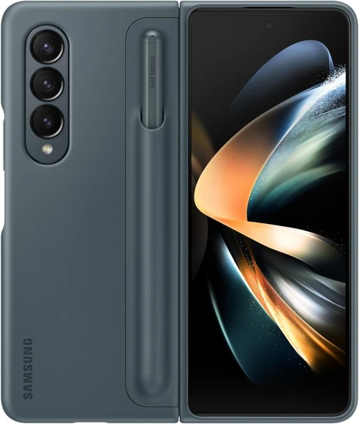 Samsung Standing Cover Mit Pen Für Galaxy Z Fold4 Graygreen 3 Samsung Standing Cover Mit Pen Für Galaxy Z Fold4 Graygreen – Bild 3
