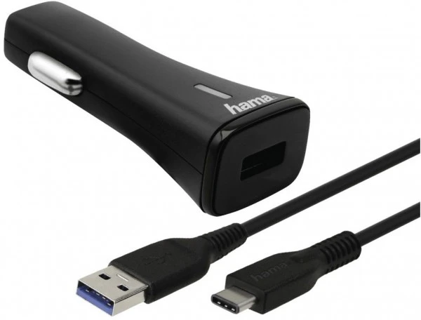 Hama KFZ-Ladeset Adaptive Fast Tech USB Typ-C Schwarz 1 Hama KFZ-Ladeset Adaptive Fast Tech USB Typ-C Schwarz