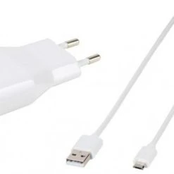 Vivanco TCVVMUSB24AW USB-Ladegerät Mit Micro-USB-Kabel (1,2m) Weiß