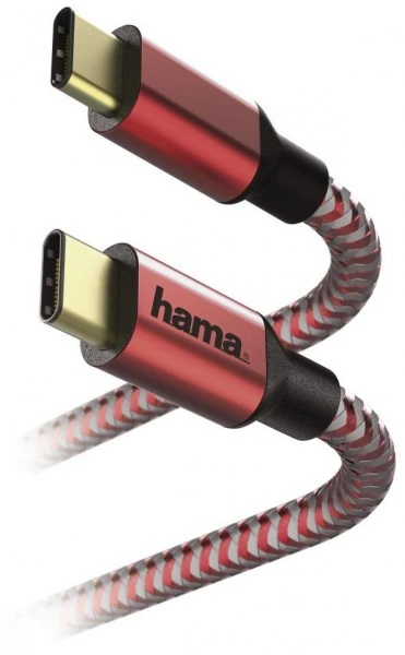 Hama Lade-/Datenkabel Reflective (1,5 M) Rot USB Type-C>USB Type-C 4 Hama Lade-/Datenkabel Reflective (1,5 M) Rot USB Type-C>USB Type-C – Bild 4