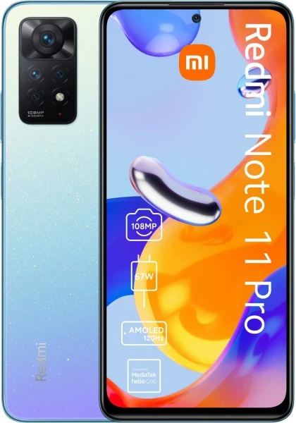 Xiaomi Redmi Note 11 Pro (6GB+128GB) Smartphone Star Blue 1 Xiaomi Redmi Note 11 Pro (6GB+128GB) Smartphone Star Blue