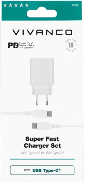Vivanco PD3.0 USB Type-C Ladeset Weiß 5 Vivanco PD3.0 USB Type-C Ladeset Weiß – Bild 5