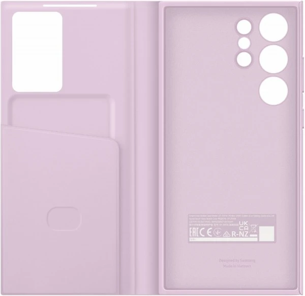 Samsung Smart View Wallet Case Für Galaxy S23 Ultra Lavendel 1 Samsung Smart View Wallet Case Für Galaxy S23 Ultra Lavendel
