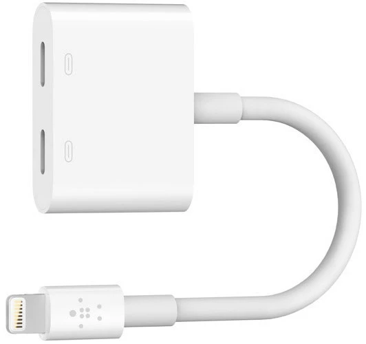 BELKIN Rockstar Lightning Audio + Charge Adapter Weiß 2 BELKIN Rockstar Lightning Audio + Charge Adapter Weiß – Bild 2