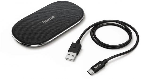 Hama FC-10 FABRIC Kabelloses Ladegerät Grau/schwarz 2 Hama FC-10 FABRIC Kabelloses Ladegerät Grau/schwarz – Bild 2