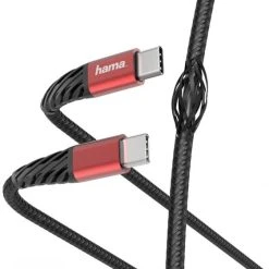 Hama USB-C-Kabel Extreme (1,5m) USB-C>USB-C Schwarz/rot