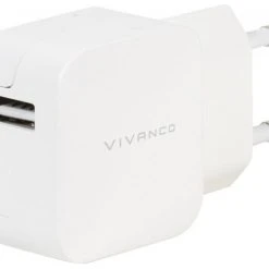 Vivanco CHARGVVUSB2.4AW USB Ladenetzteil Weiß