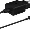 Samsung Schnellladeadapter USB Type-C (15W) Mit Datenkabel Schwarz