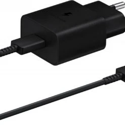 Samsung Schnellladeadapter USB Type-C (15W) Mit Datenkabel Schwarz