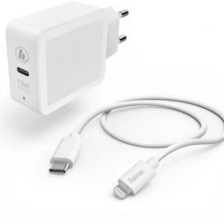 Hama Ladeset Lightning (18W) Weiss