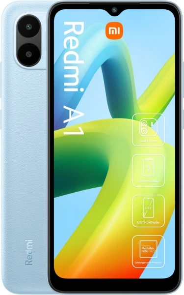 Xiaomi Redmi A1 (2GB+32GB) Smartphone Light Blue 1 Xiaomi Redmi A1 (2GB+32GB) Smartphone Light Blue