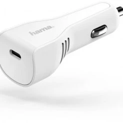Hama USB-C Kfz-Ladegerät Weiss
