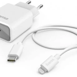 Hama Lightning Ladeset (18W) Weiss