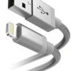 Hama Lightning-Kabel Metall (1,5m) Silber