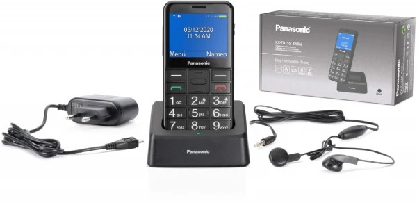 Panasonic KX-TU155 Seniorenhandy Schwarz 3 Panasonic KX-TU155 Seniorenhandy Schwarz – Bild 3