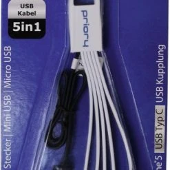 Priory USB 5in1 Ladekabel