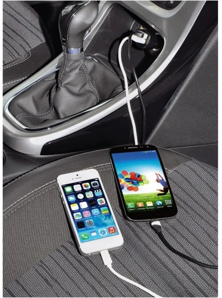 Hama Dual USB KFZ-Ladegerät Auto-Detect Schwarz 4 Hama Dual USB KFZ-Ladegerät Auto-Detect Schwarz – Bild 4