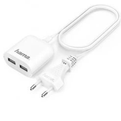 Hama USB-Netzteil (2,4A) 2 USB-Ausgänge Inkl. Kabel Weiss -Apple-Geschäft 6c84fc50 468a 45d6 9b0f 07276d040a78 600x600