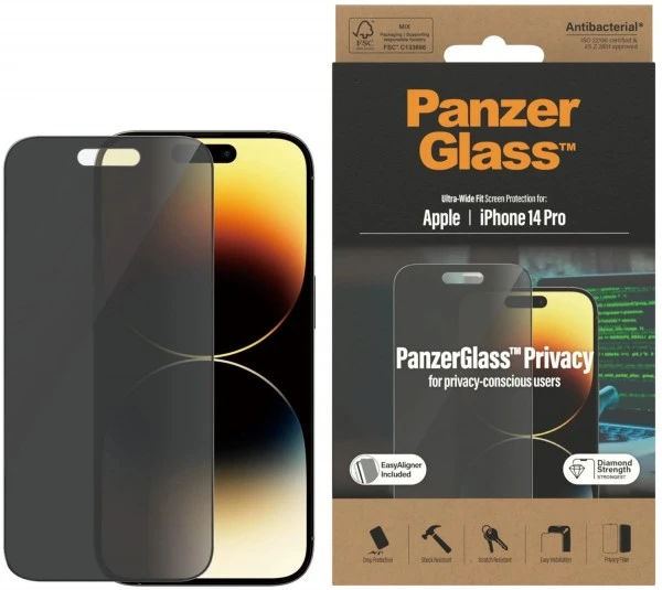 PanzerGlass Displayschutz UWF Privacy Antibakt. Für IPhone 14 Pro 5 PanzerGlass Displayschutz UWF Privacy Antibakt. Für IPhone 14 Pro – Bild 5