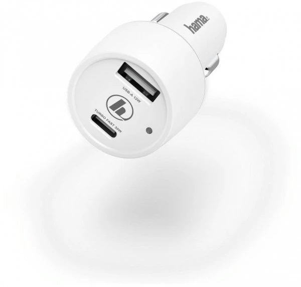 Hama Kfz-Ladegerät USB-C (42W) Weiss 1 Hama Kfz-Ladegerät USB-C (42W) Weiss